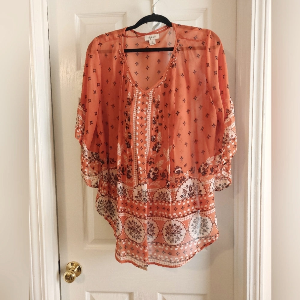 Style & Co. Printed Top